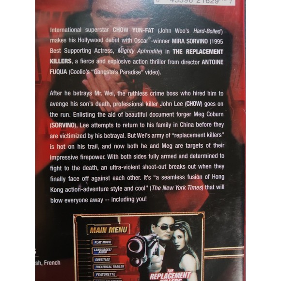 The Replacement Killers DVD - Picture 3 of 3